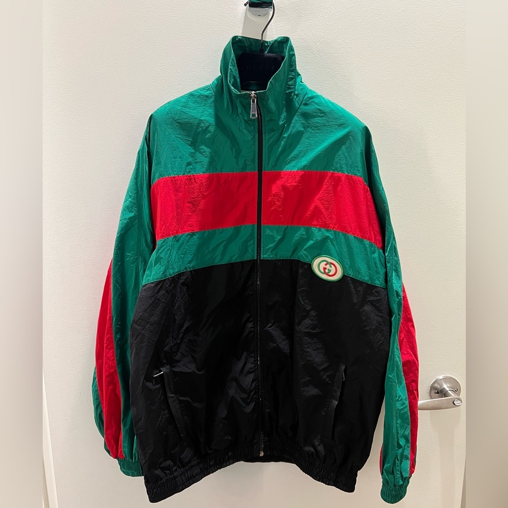 Authentic Gucci GG Logo Track Jacket